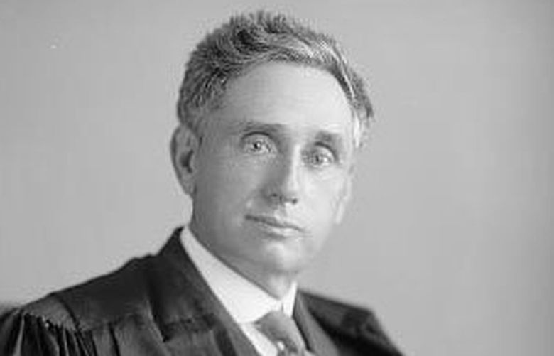 An undated photo of Justice Louis D. Brandeis. MUST CREDIT: Harris & Ewing/Library of Congress