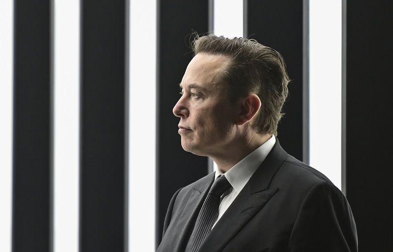 FILE – Elon Musk, Tesla CEO, attends the opening of the Tesla factory Berlin Brandenburg in Gruenheide, Germany, March 22, 2022. Musk, who is now Twitter’s largest shareholder and newly appointed board member, may have thoughts on a long-standing request from users: Should there be an edit button? On Monday evening, Musk launched a Twitter poll about whether they want an edit button. More than 3 million people have voted as of Tuesday, April 5, 2022. The poll closes Tuesday evening Eastern time. (Patrick Pleul/Pool via AP) NYPS201 NYPS201