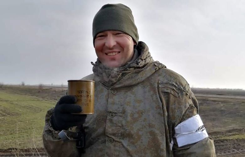 A selfie showing Ivan Kononov, a senior lieutenant in the Russian marines, that was sent to his mother from Ukraine in early March 2022. Kononov was killed in a firefight for a steel plant in the Ukrainian port city of Mariupol. (via The New York Times)  – NO SALES; FOR EDITORIAL USE ONLY WITH NYT STORY SLUGGED RUSSIA CASUALTIES  BY ANTON TROIANOVSKI, IVAN NECHEPURENKO AND VALERIYA SAFRONOVA FOR APRIL 6, 2022. ALL OTHER USE PROHIBITED – XNYT87 XNYT87