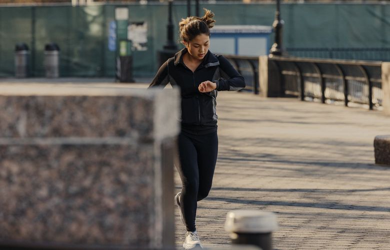 A runner along the West Side Highway in New York on Feb. 12, 2022. Science says you may need less exercise than you think to live a long and healthy life. (Keith E. Morrison for The New York Times) XNYT134 XNYT134
