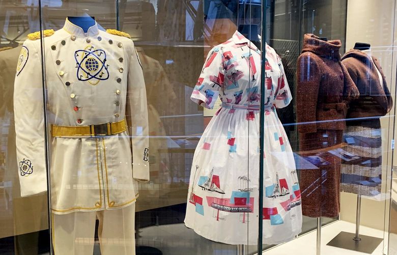 Vintage garments from 1962 are on display at MOHAI, in celebration of the 60th anniversary of the Seattle World’s Fair.