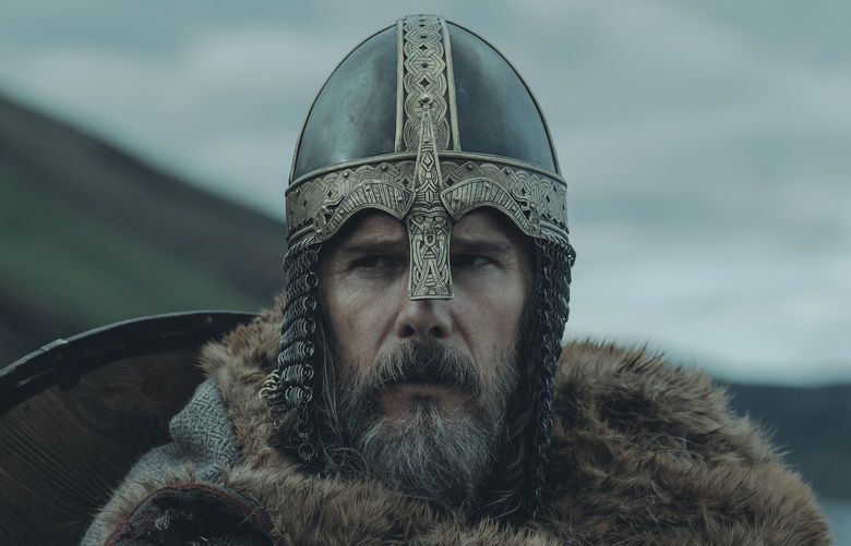 Ethan Hawke as King Aurvandil in “The Northman.”