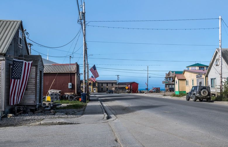 Nome, Alaska, on June 10, 2019. The town, about 200 miles across the Bering Sea from Russia, had been receiving small but growing numbers of the cruise ships in recent years. Then the pandemic hit. (Andrew Kazmierski/Dreamstime/TNS) 45586627W 45586627W
