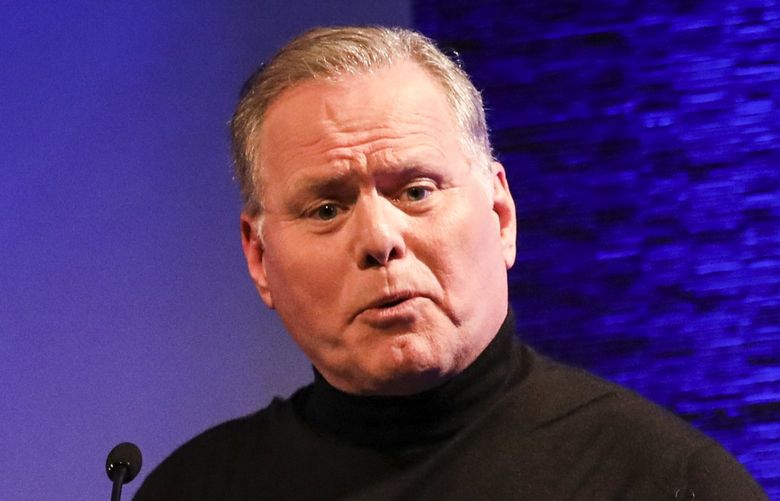 FILE — David Zaslav, a media veteran and the longtime chief executive of Discovery, speaks at a benefit for the Natural Resouces Defense Council in New York on April 30, 2019. On his fourth day as chief executive of the newly merged Warner Bros. Discovery, Zaslav gave the order: shut down CNN+. (Krista Schlueter/The New York Times)