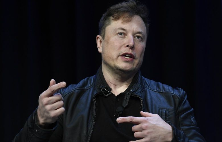 FILE -Tesla and SpaceX Chief Executive Officer Elon Musk speaks at the SATELLITE Conference and Exhibition in Washington, Monday, March 9, 2020. Musk has purchased a 9.2% stake in Twitter, approximately 73.5 million shares, according to a regulatory filing, Monday, April 4, 2022. (AP Photo/Susan Walsh, File)