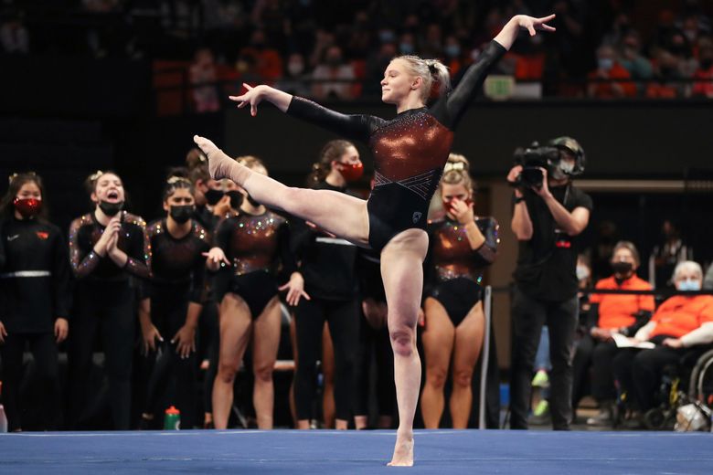 Olympic gymnasts face outsized expectations at NCAAs | The Seattle Times