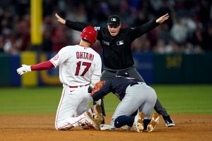 Ward, Ohtani Lead Angels Over Guardians 9-5 for 4th Straight - Bloomberg