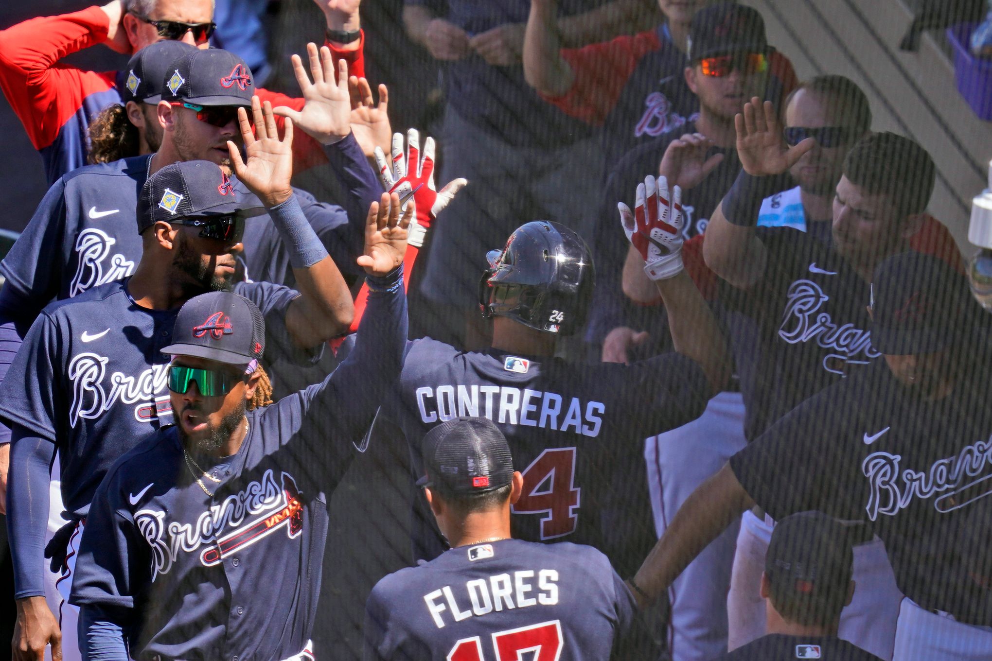 Atlanta Braves catcher William Contreras (24) during a workout