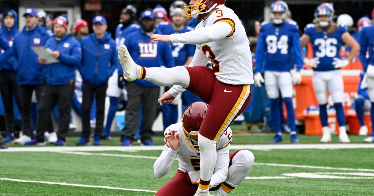 Washington adds new kicker after Joey Slye injury update