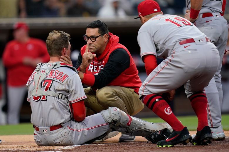 Reds catcher Stephenson placed 7-day concussion list | Seattle Times