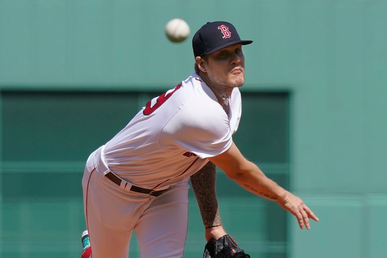 Tanner Houck of the Boston Red Sox pitches in the first inning