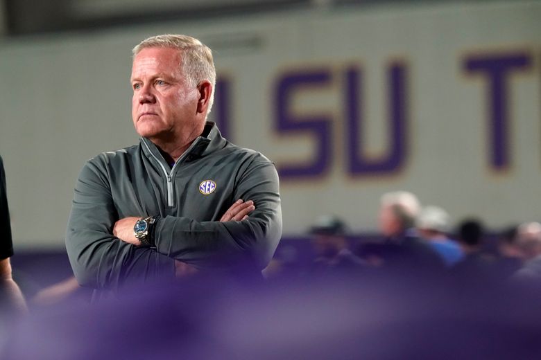Watch: LSU football coach Brian Kelly says he's not focused on