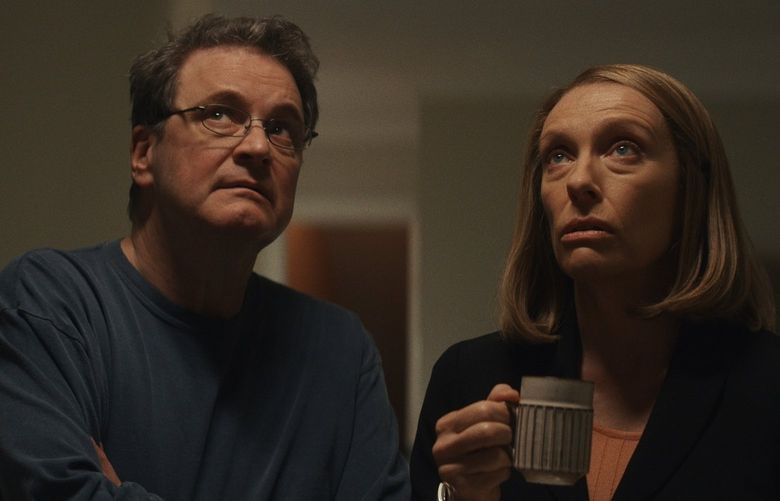 Colin Firth and Toni Collette in “The Staircase.”