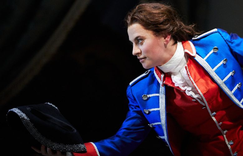 Olga Syniakova played Cherubino in the May 7 performance of Mozart’s “The Marriage of Figaro” at Seattle Opera.