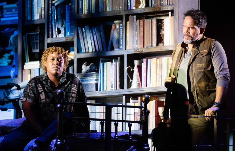 Anastacia McCleskey as Jo and Brandon O’Neill as Jimmy.