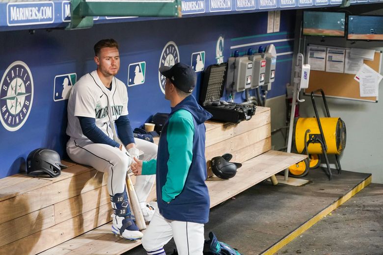 Jarred Kelenic in the Mariners Jersey