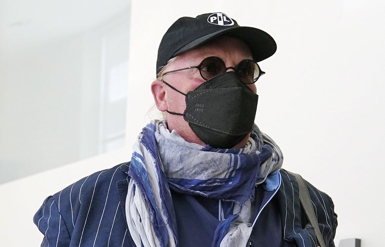 Celebrity chef Mario Batali departs Boston Municipal Court following the verdict after the second day of his sexual misconduct trial, Tuesday, May 10, 2022, in Boston. Batali was found not-guilty to a charge of indecent assault and battery in 2019, stemming from accusations that he forcibly kissed and groped a woman after taking a selfie with her at a Boston restaurant in 2017. (AP Photo/Charles Krupa) MACK101 MACK101