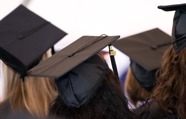 The graduating seniors face personal finance challenges. (Dreamstime/TNS) Graduation caps for college