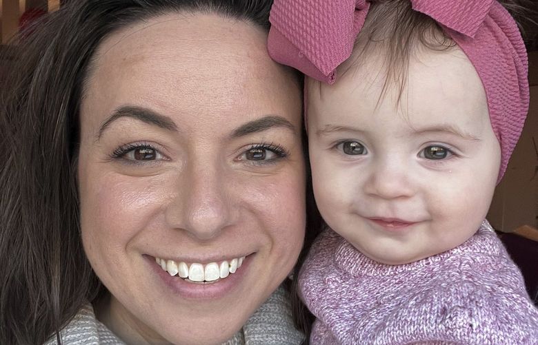 This March 2022 photo provided by Morgan Fabry shows her with her daughter in Chicago. Some U.S. moms looking for baby formula that is in short supply are dealing with another layer of stress – people asking why they don’t just breastfeed. Exclusive breastfeeding is recommended for the first six months of life by major medical entities like the World Health Organization, giving rise to the saying, “breast is best.†But breastfeeding doesn’t work for everyone, and that mantra is only adding to the stress Fabry and other parents feel as the shortage drags on. (Morgan Fabry via AP) NY795 NY795