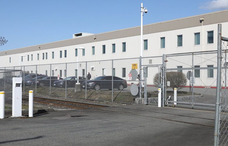 The Northwest ICE detention center, 1623 E J St.Tacoma,Washington
Photographed Tuesday, March 30, 2021. 216765