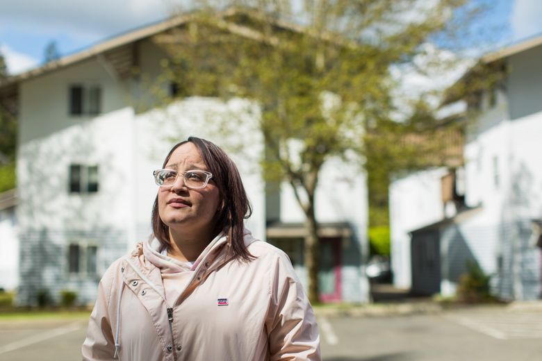 Natasha Pabon, of Olympia, was evicted and then charged thousands of dollars for damages and other fees. She also lost her security deposit. (Dan DeLong / InvestigateWest)