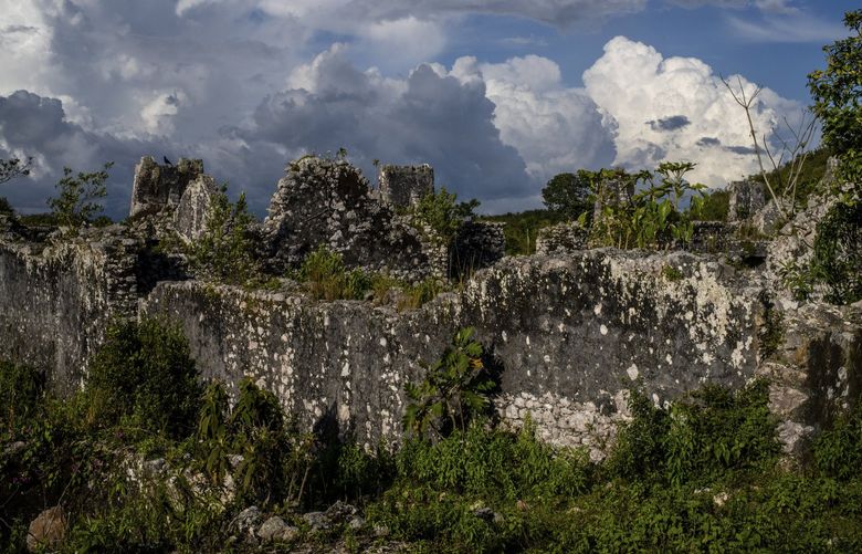 The ruins of Dion, a French coffee plantation that relied on slave labor during the 1700s, in Haiti, Sept. 18, 2021. Saint-Domingue, as Haiti was then known, made many French families fabulously rich. After the modern world’s first successful slave revolution in 1791, France made generations of Haitians pay for their freedom — in cash. (Federico Rios/The New York Times)
XNYT43 XNYT43
