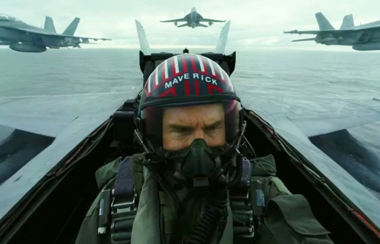Tom Cruise is revisiting his 1986 hit in “Top Gun: Maverick,” a sequel that sees his Maverick character over 30 years later. (Paramount Pictures/TNS) 48726690W 48726690W