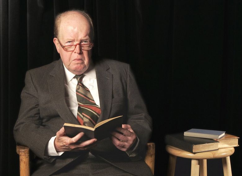 John Aylward as Theodore Roethke in David Wagoner’s “First Class” at ACT Theatre in 2007. (Chris Bennion)