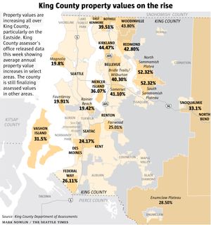 King County Plat Maps King County Property Values Rise At Unprecedented Rates Tax Hikes Likely The Seattle Times