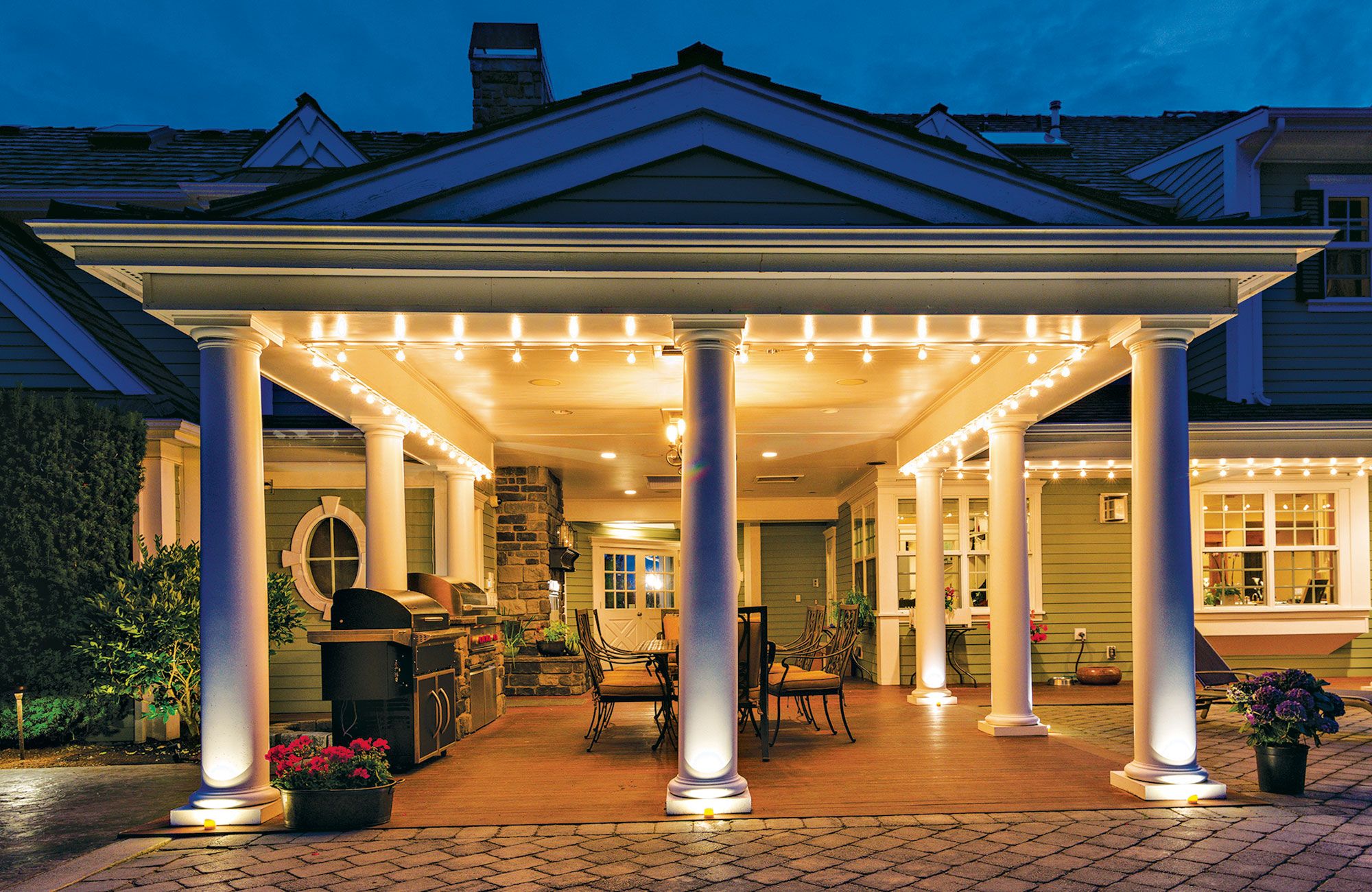 round patio lights