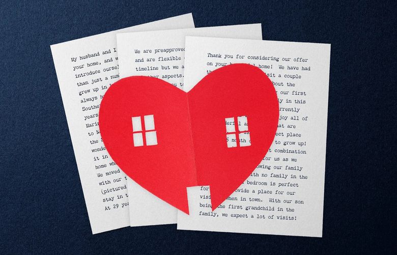 Letters used to be more common in higher-end home sales, but the ferocity of the current market made them more of a regular thing. (Jim Cooke / Los Angeles Times / TNS)
