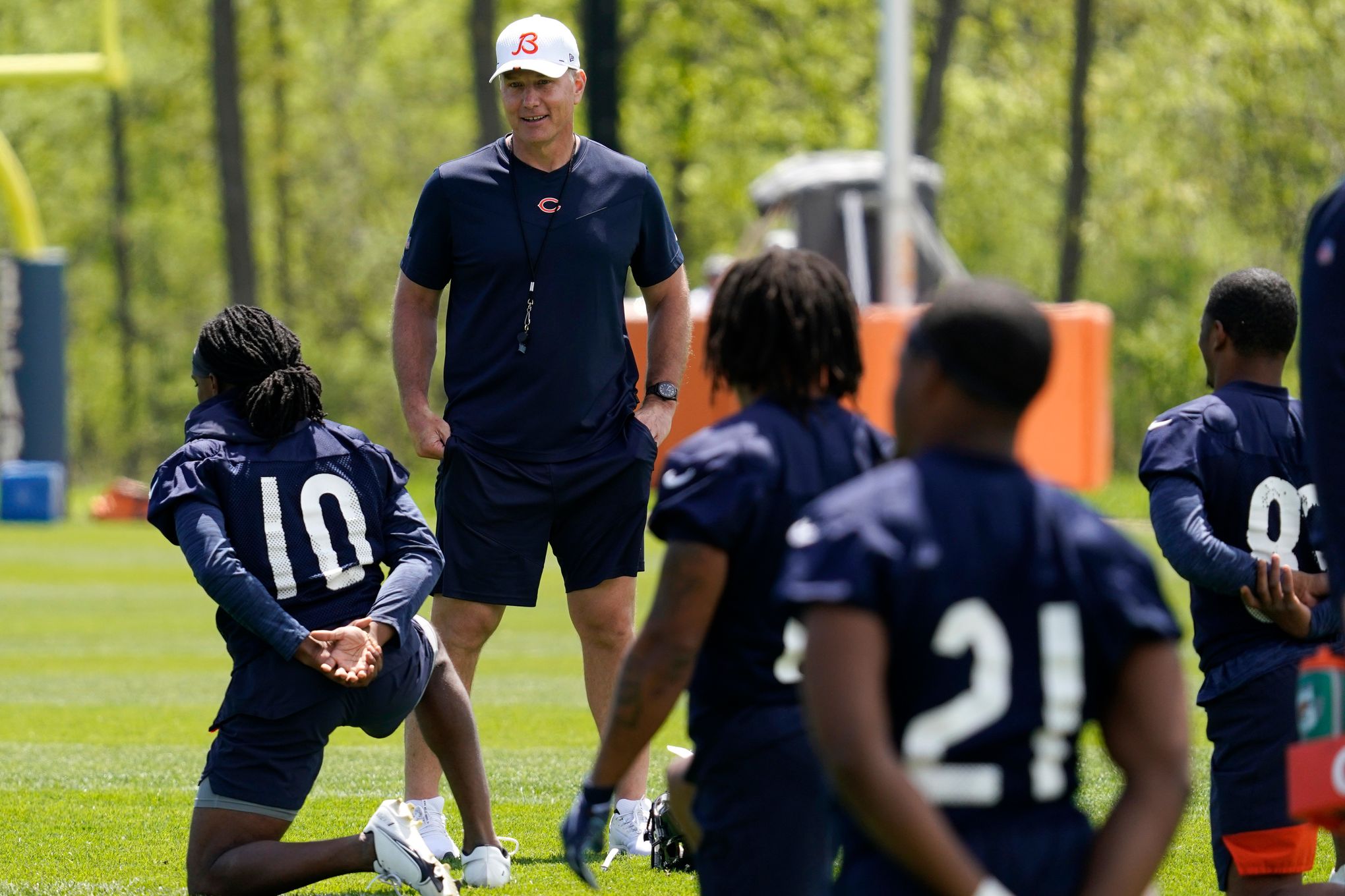 Chicago Bears HC Matt Eberflus speaks on a number of team issues