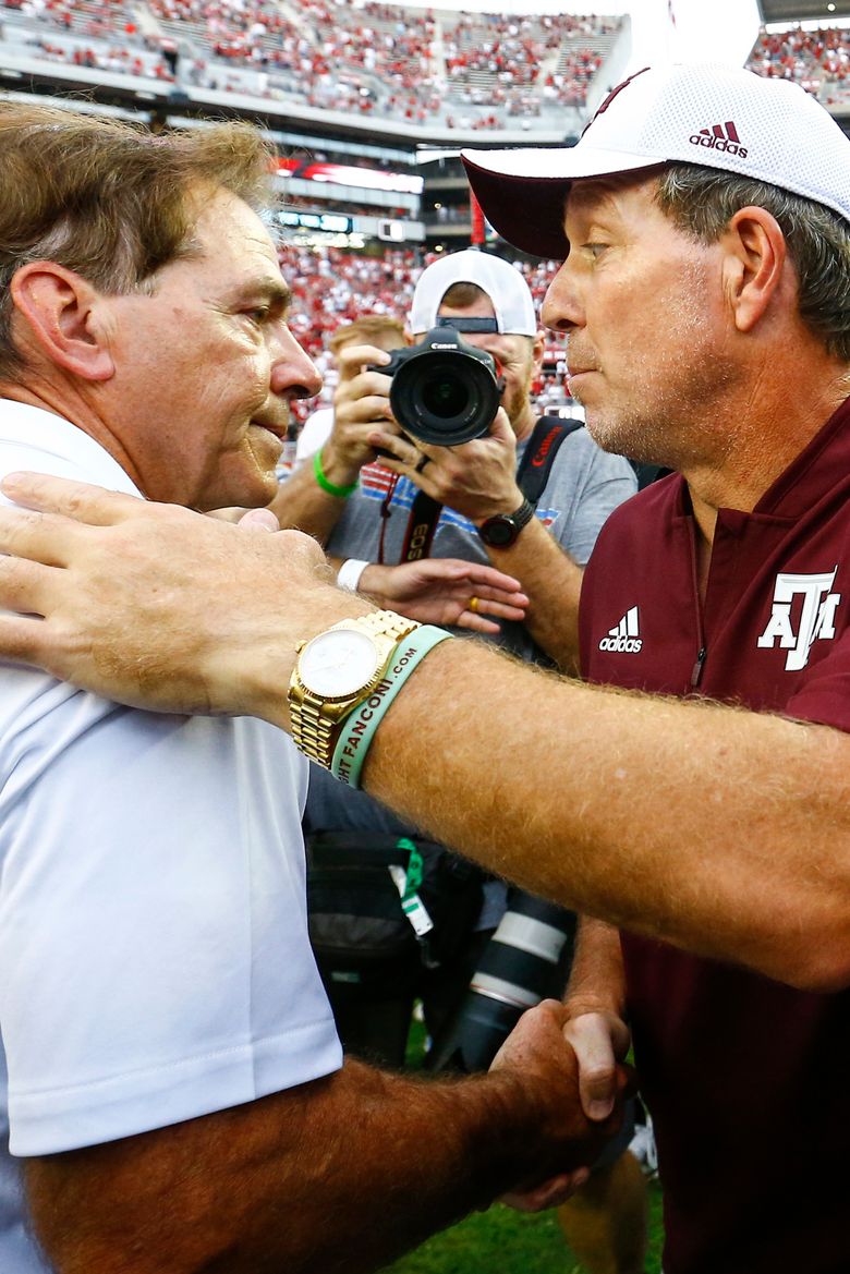 We're done': A&M's Fisher fires back at 'narcissist' Saban | The Seattle  Times