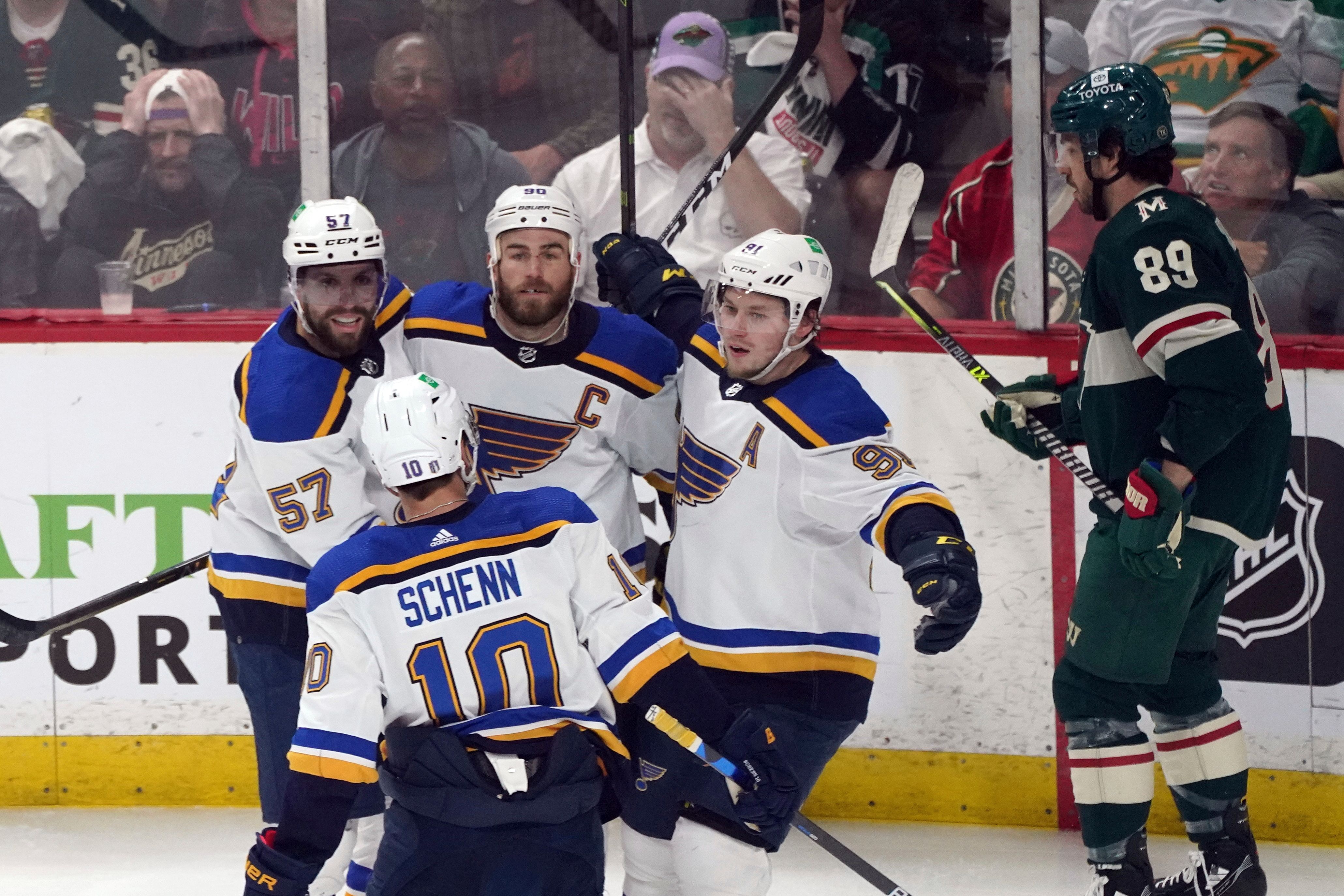 Tarasenko hat trick helps Blues take 3 2 series lead on Wild The