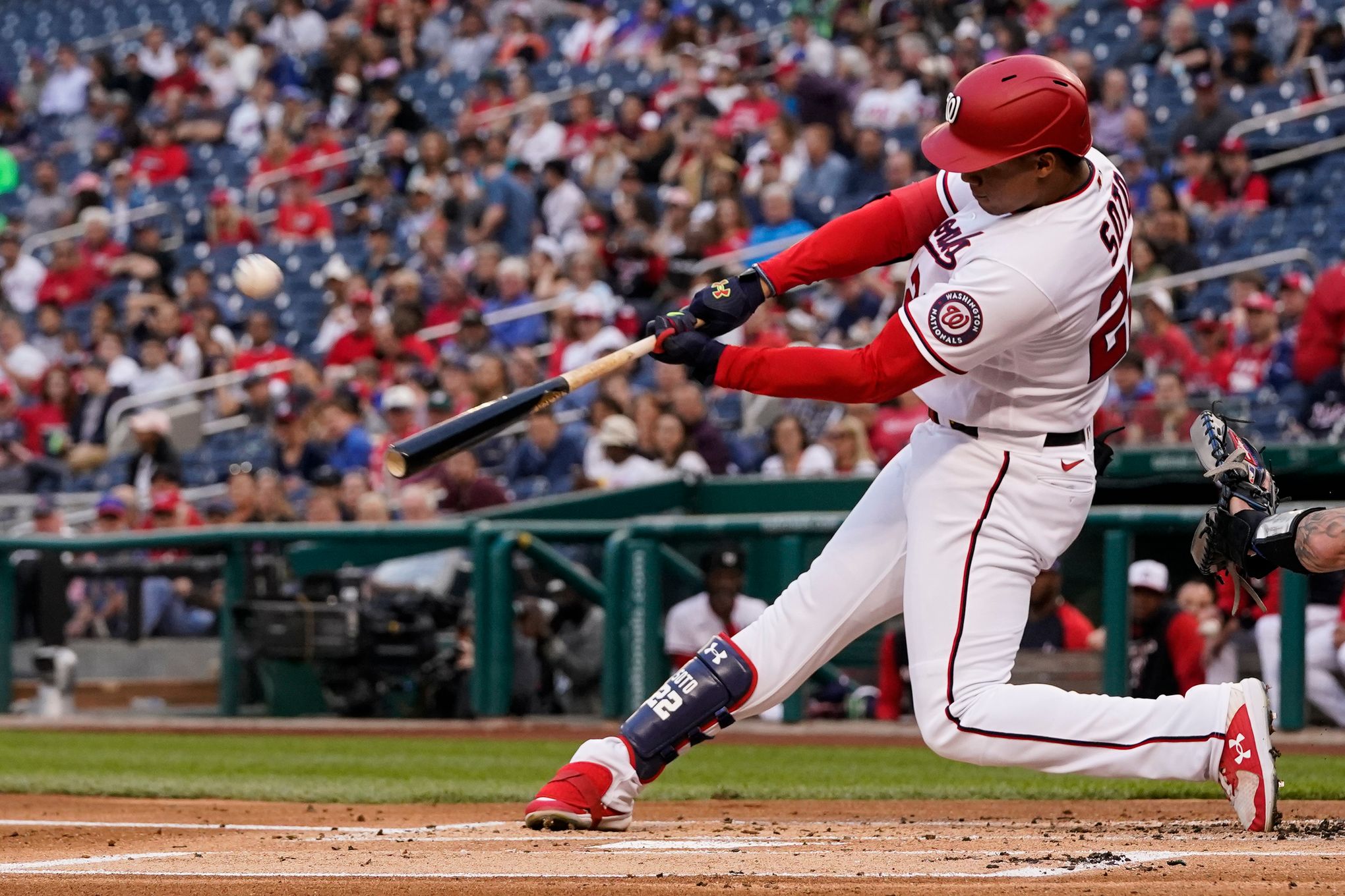 Juan Soto hit a 3-run dinger for his first career hit and followed