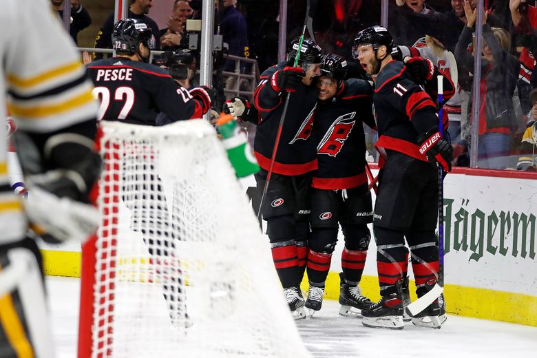 NHL playoffs: Hurricanes beat Bruins in Game 7 behind Max Domi