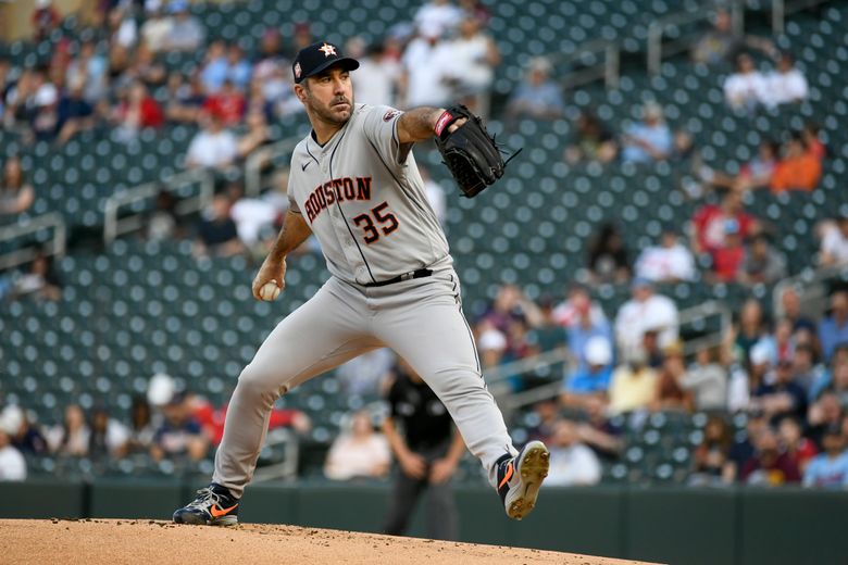 Astros' Verlander pitches six no-hit innings - Taipei Times