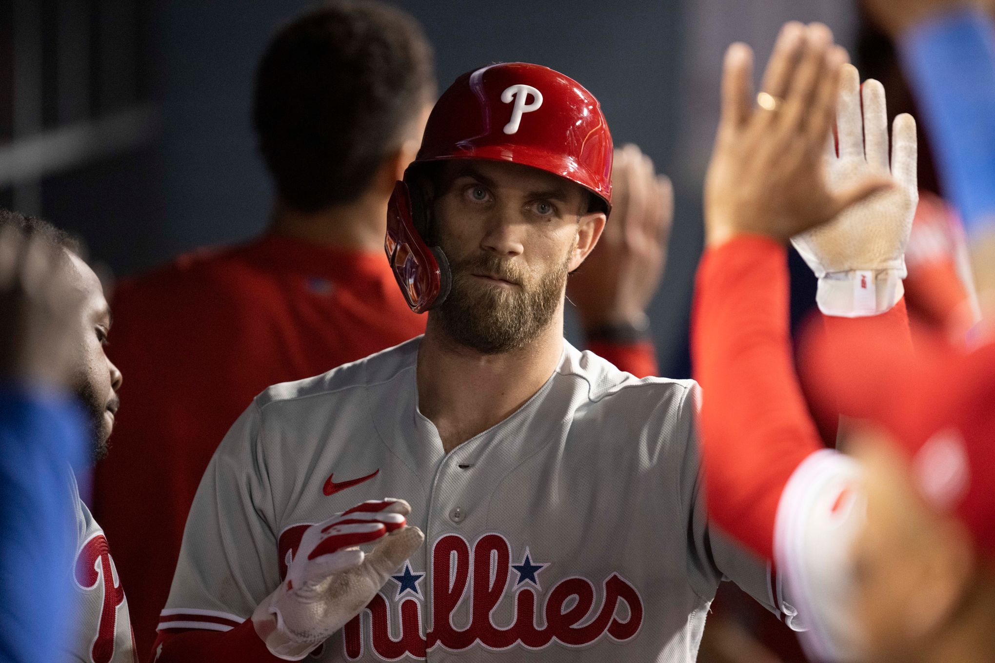 Bryce Harper doubles in debut with Washington, but Dodgers and