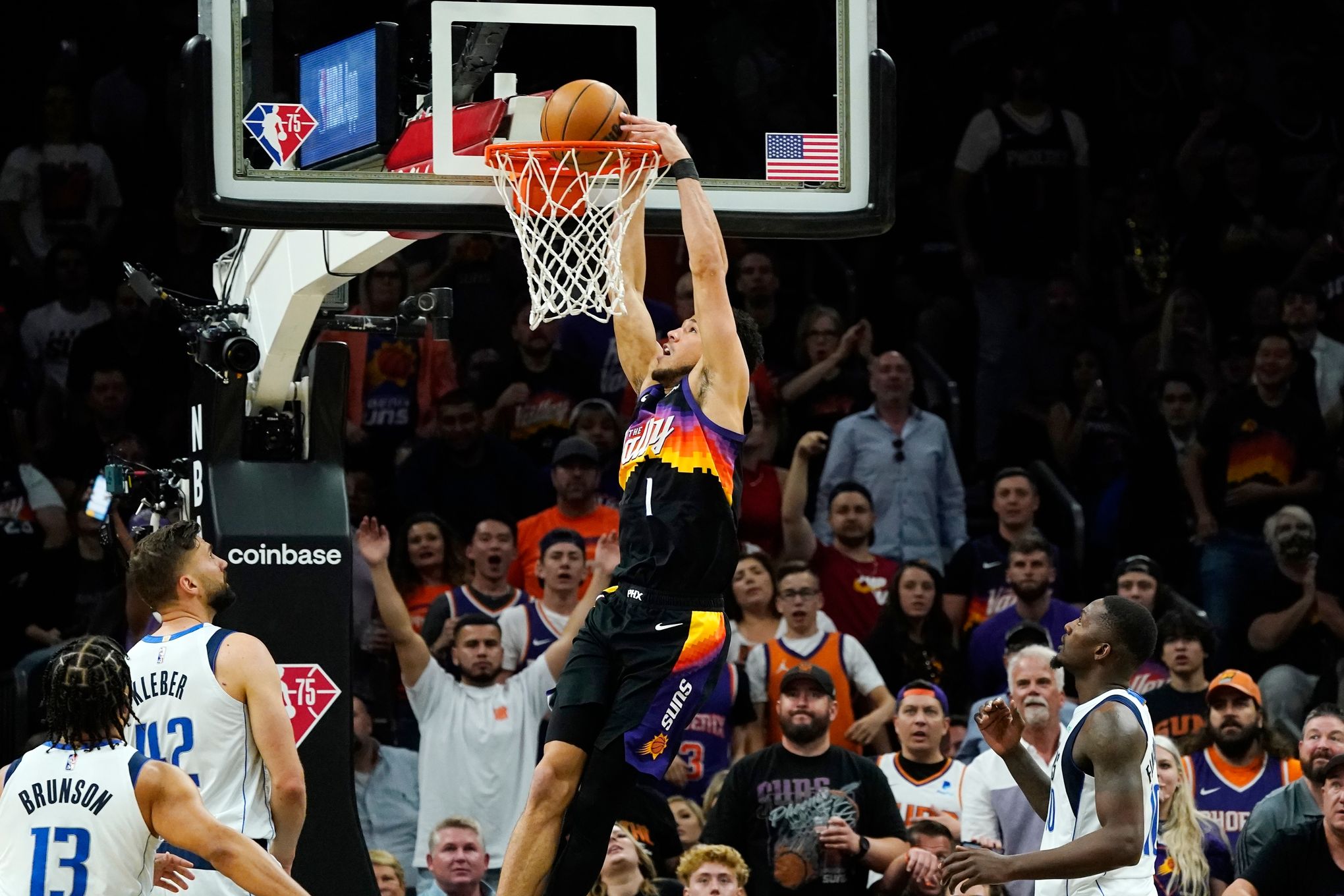 NBA on X: 🏆🏀 GAME 2 FINAL SCORE 🏀🏆 Devin Booker drains 7 of the @Suns  #NBAPlayoffs franchise-record 20 threes to take a 2-0 lead in the #NBAFinals  presented by  TV! #