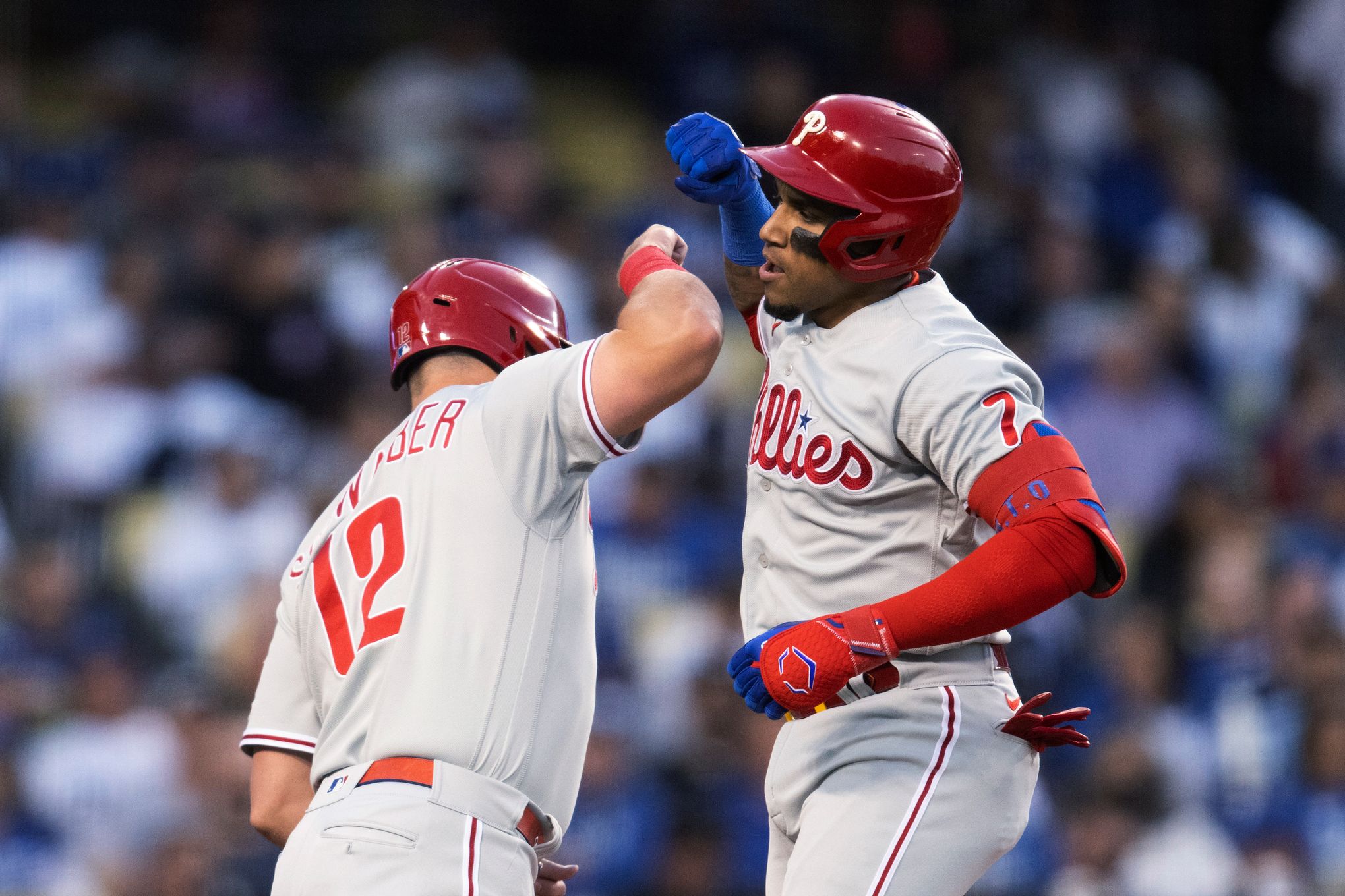 Phillies score 2 runs in 9th inning, hold off Dodgers 9-7 - NBC Sports