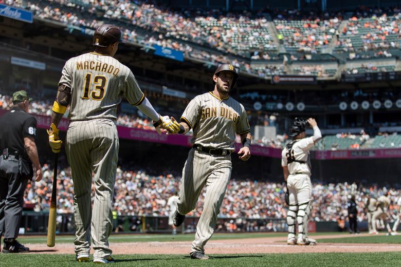 San Diego Padres third baseman Manny Machado (13) bats during a