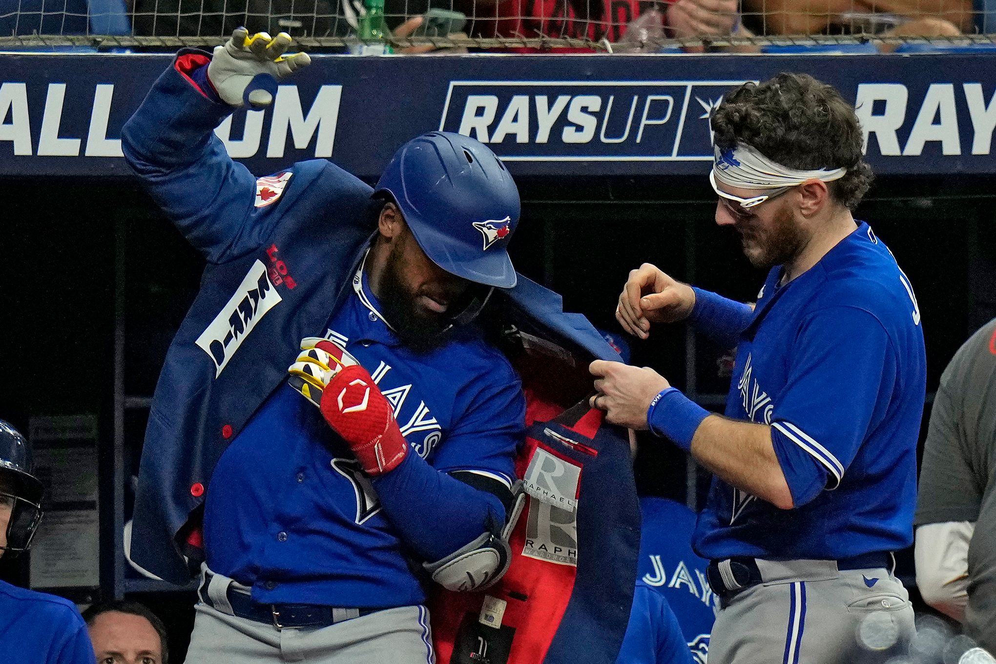 Blue Jays' CF George Springer Forced to Leave Game With Rays After