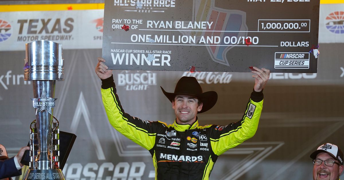 Blaney wins $ 1M NASCAR All-Star race after caution, net