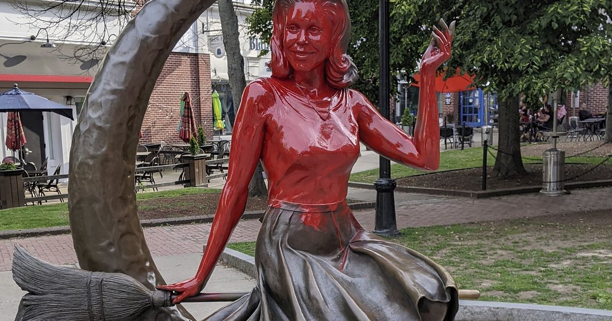 ‘Bewitched’ statue in Salem vandalized with red paint The Seattle Times