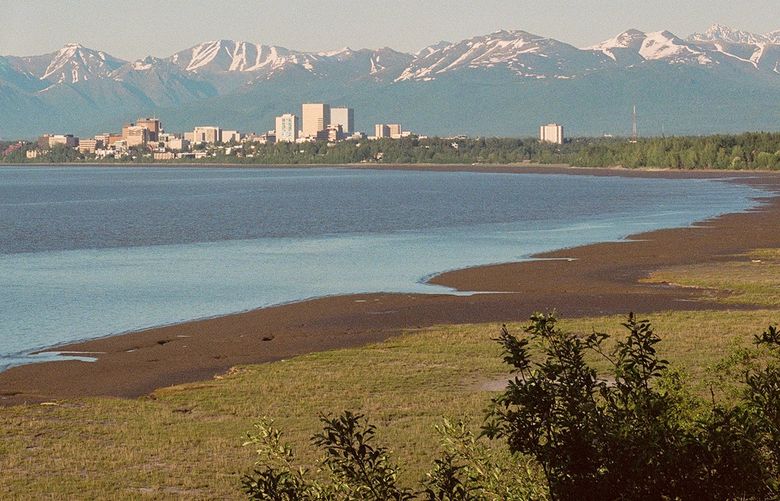 A view of the Anchorage skyline in Alaska. MUST CREDIT: Photo for The Washington Post by Ash Adams