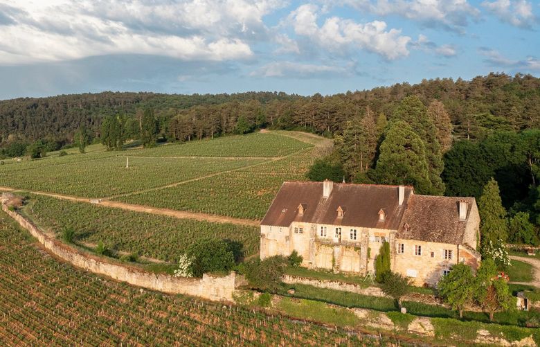 Manoir de la Perrière at Clos de la Perrière, a vineyard in Fixin, France, May 23, 2022. In the 19th century, Clos de la Perrière was mentioned alongside Musigny and Chambertin as a great vineyard of Burgundy — now the wines are among the finest in France.
