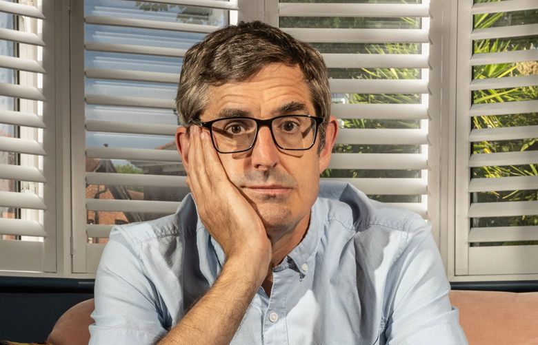British American journalist Louis Theroux at his home in London, June 2022. Decades into his career, Theroux has an unlikely TikTok hit that could be the song of the summer.
(Alexander Coggin/The New York Times) XNYT205 XNYT205