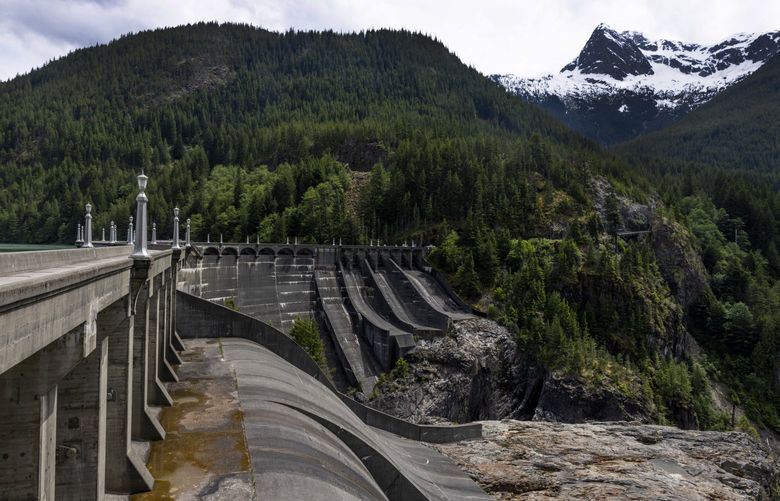 Diablo Dam, is one of three dams that are located along the Skagit River, the others being Ross and Gorge Dams. Seattle City Light aims to relicense the dams: the current license expires in 2025.