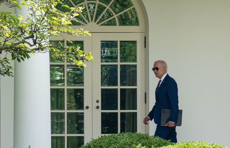 President Joe Biden at the White House in Washington on Tuesday, June 21, 2022. President Biden has signaled that he will probably move forward with some form of student loan relief. (Haiyun Jiang/The New York Times) XNYT180 XNYT180