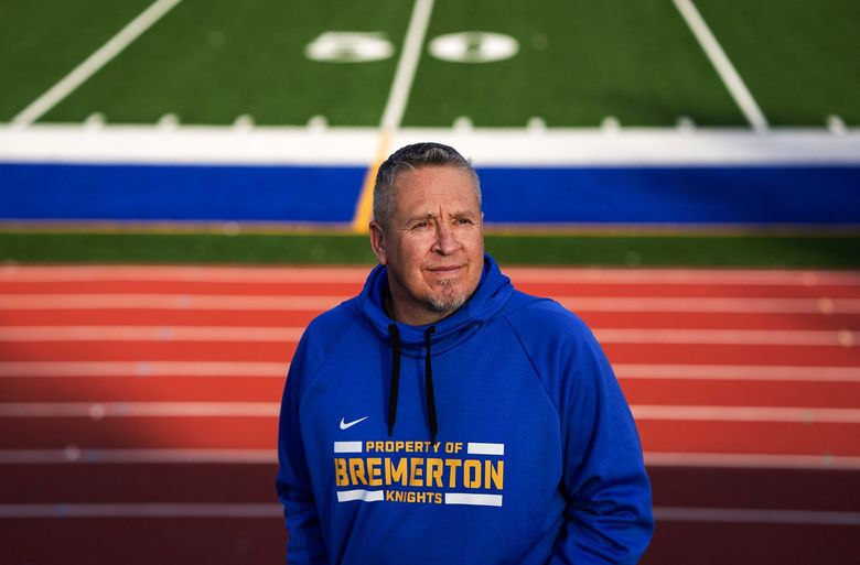 The case of Bremerton assistant football coach Joseph A. Kennedy had nothing to do with a “personal and private” prayer. That didn’t stop the U.S. Supreme Court from stripping away precedents protecting the separation of church and state. (Ruth Fremson / The New York Times) 